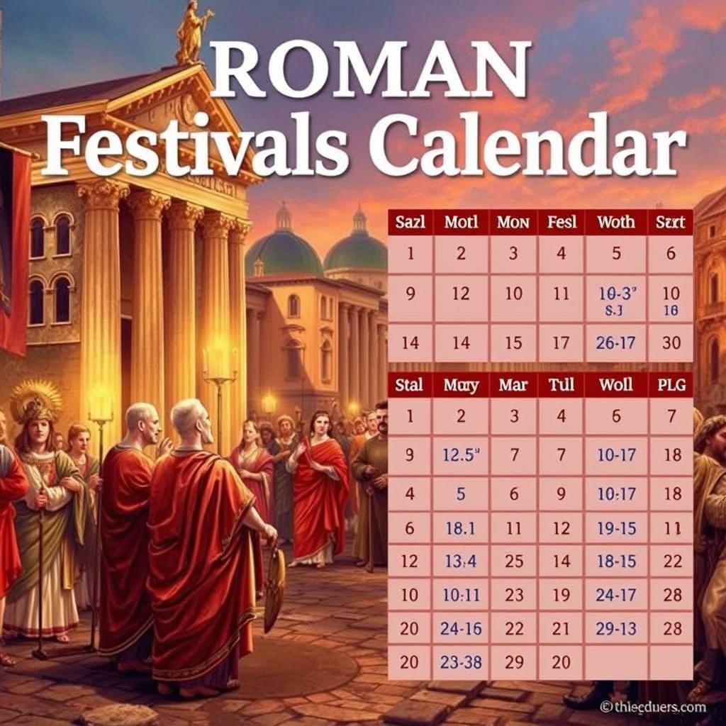 Roman Festivals Calendar: A Month-by-Month Guide to Ancient Celebrations Roman Festivals Calendar: A Month-by-Month Guide to Ancient Celebrations