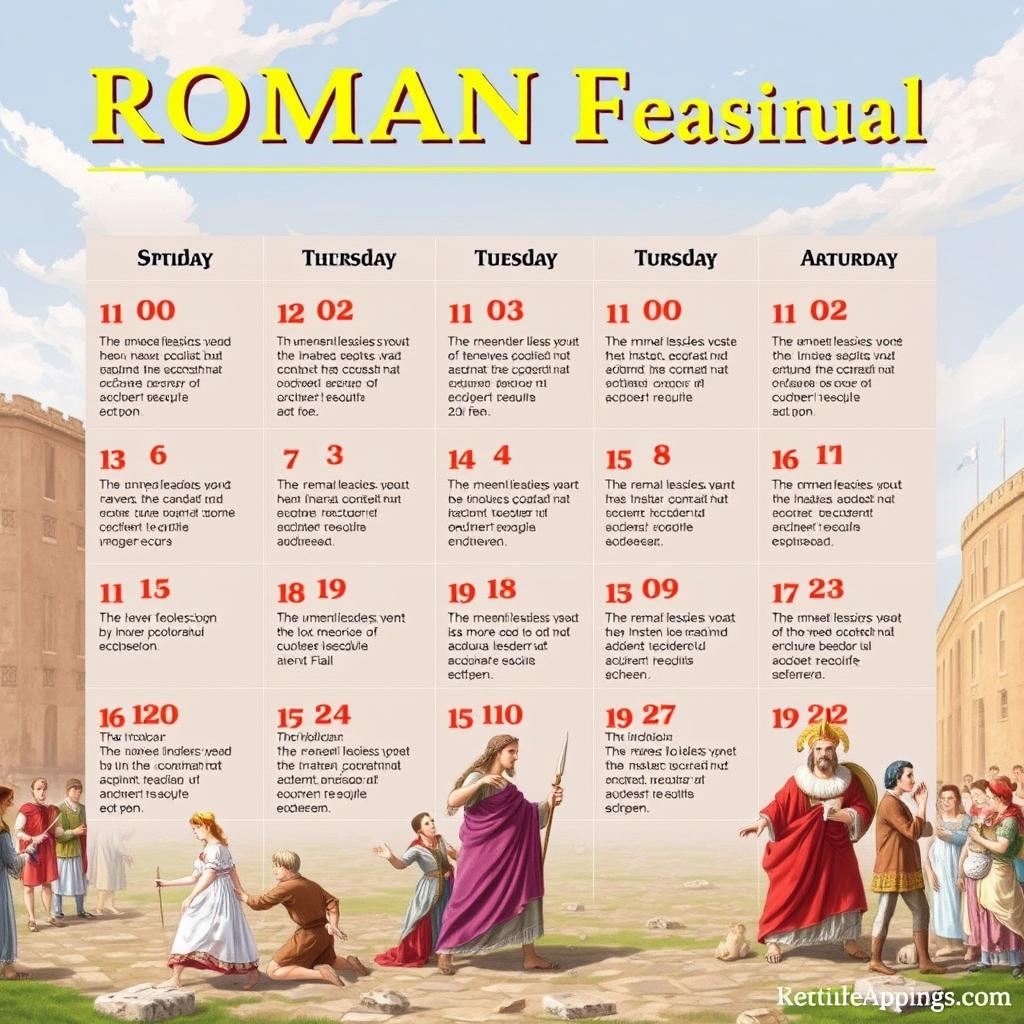 Roman Festivals Calendar: A Month-by-Month Guide to Ancient Celebrations Roman Festivals Calendar: A Month-by-Month Guide to Ancient Celebrations