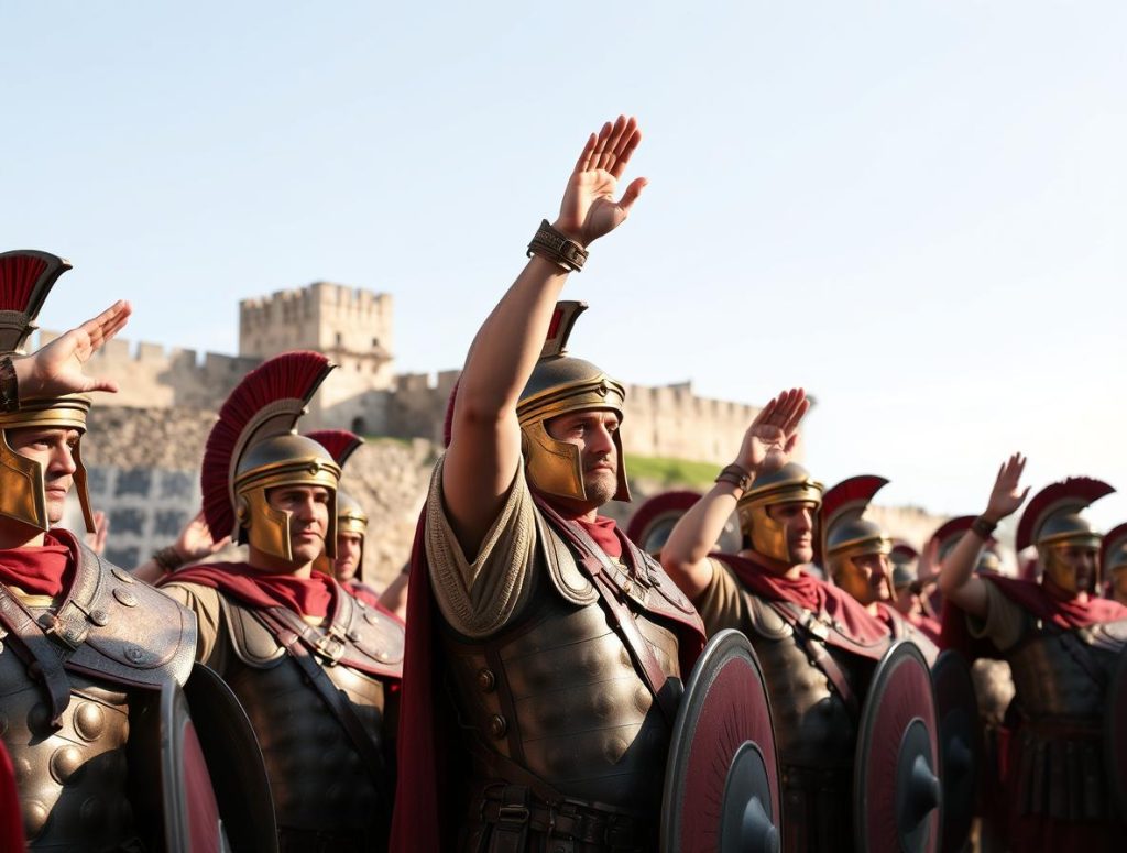 Roman Military Salute: The Legacy of a Gesture in Historical Context Roman Military Salute: The Legacy of a Gesture in Historical Context