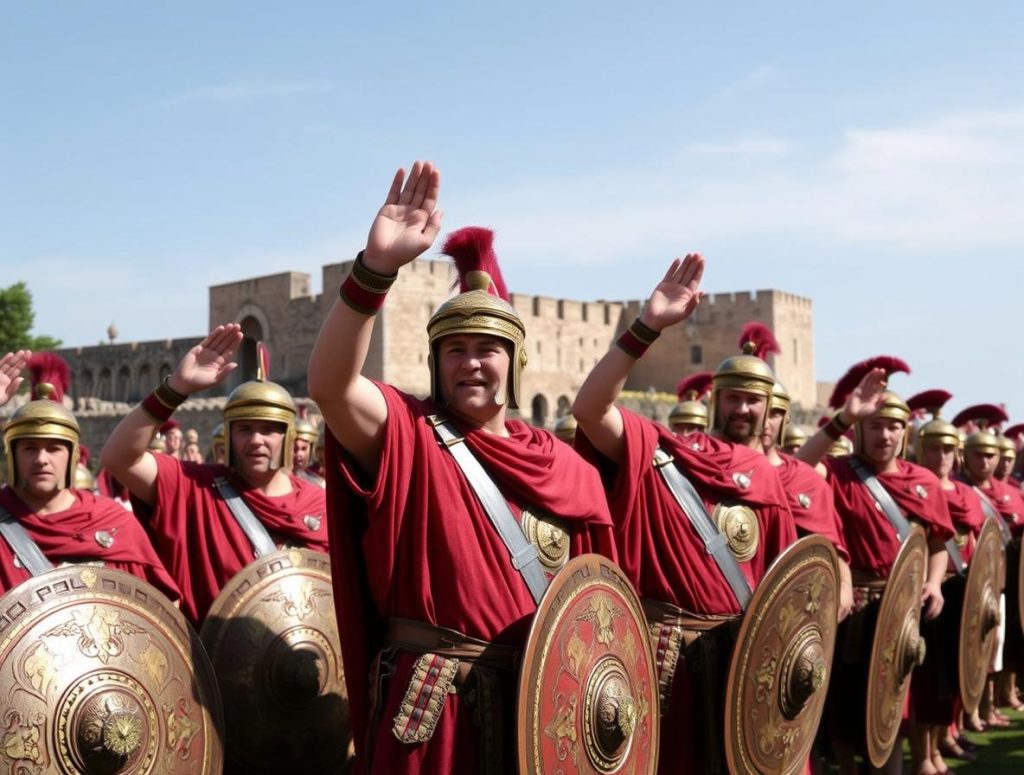 Roman Military Salute: The Legacy of a Gesture in Historical Context Roman Military Salute: The Legacy of a Gesture in Historical Context