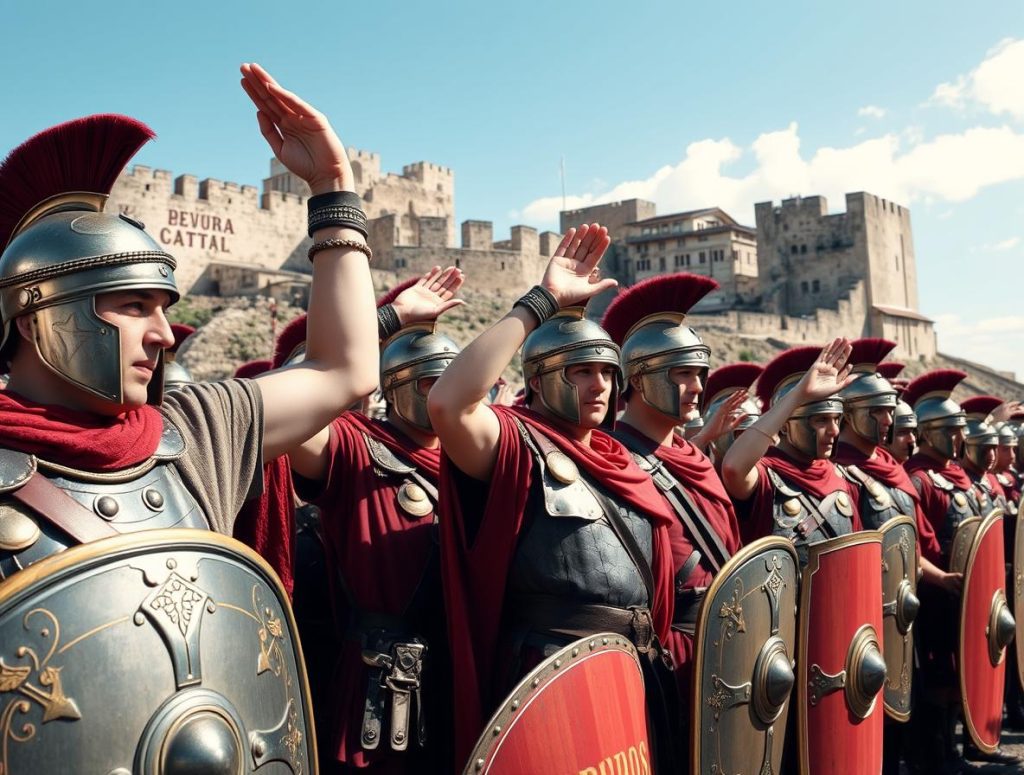 Roman Military Salute: The Legacy of a Gesture in Historical Context Roman Military Salute: The Legacy of a Gesture in Historical Context