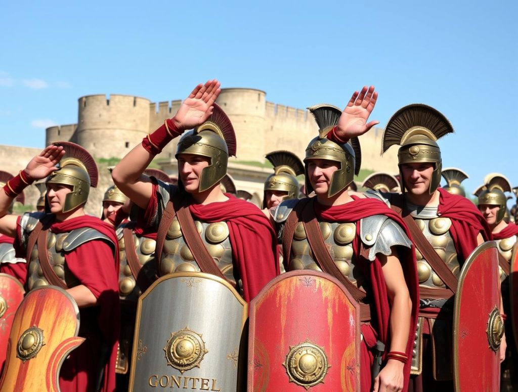 Roman Military Salute: The Legacy of a Gesture in Historical Context Roman Military Salute: The Legacy of a Gesture in Historical Context
