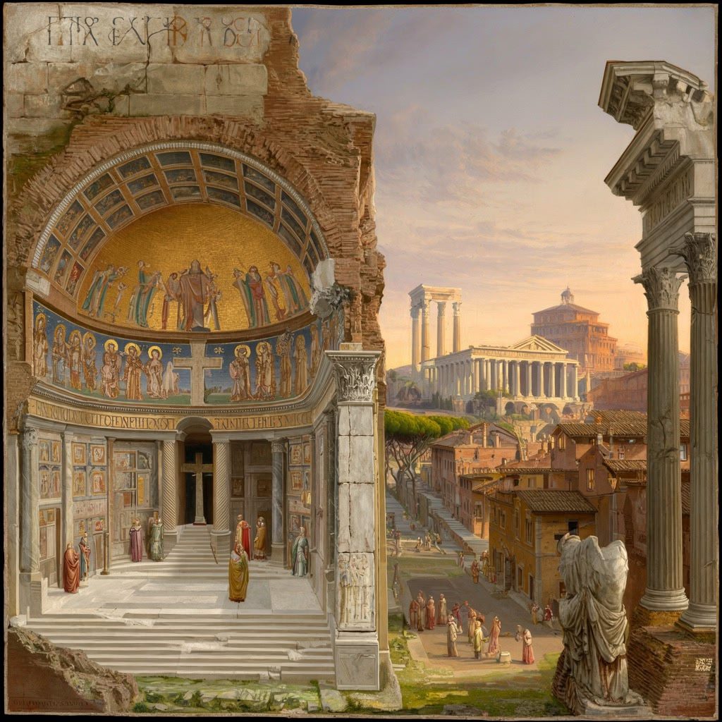 From Paganism to Christianity: The Transformation of Religious Spaces in Rome From Paganism to Christianity: The Transformation of Religious Spaces in Rome