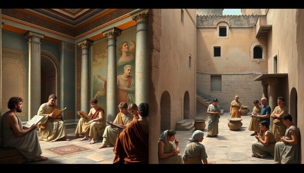 Childhood Education Methods in Elite vs. Commoner Households in Rome