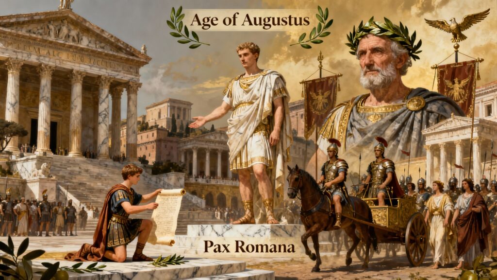 Augustus: From Orphaned Heir to Architect of the Roman Empire Augustus: From Orphaned Heir to Architect of the Roman Empire