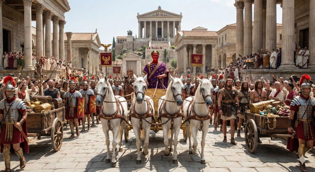 Roman Triumphs: Celebrating Military Victories in the Streets of Rome